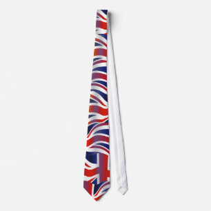 Cravate Papier peint onduleux britannique de drapeau