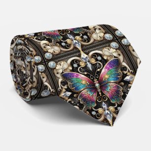 Cravate Papillon Arc-en-ciel Art Déco Rétro Nouilleau
