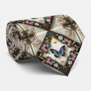 Cravate Papillon Arc-en-ciel Art Déco Rétro Nouveau