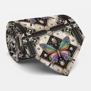 Cravate Papillon Arc-en-ciel Art Déco Rétro Nouveau