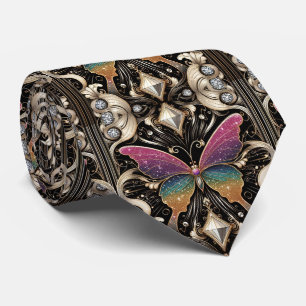Cravate Papillon Arc-en-Ciel Art Déco Rétro Nouveau