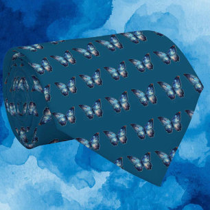 Cravate Papillon Bleu Motif Bleu Marine