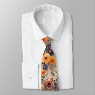Cravate Papillon de Fleur Sauvage Vintage (10)