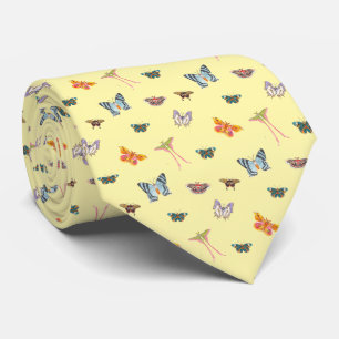 Cravate Papillon de nuit coloré motif