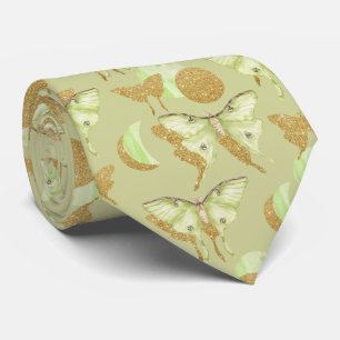 Cravate Papillon de nuit scintillant motif