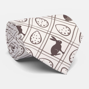 Cravate Pâques Brown