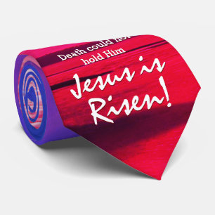 Cravate Pâques JÉSUS EST RISEN Christian Monogramme