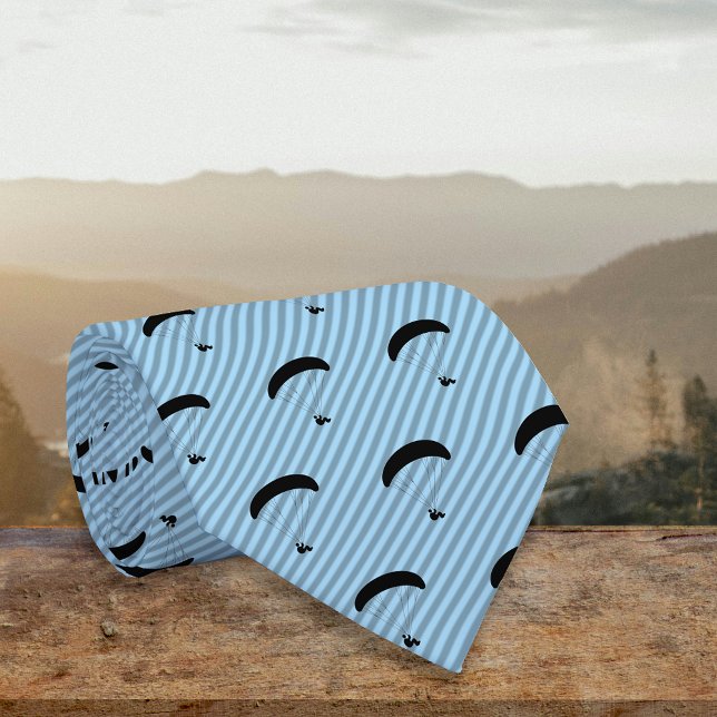 Cravate Parapente - vers le haut dans le bleu subtilement  (Créateur téléchargé)