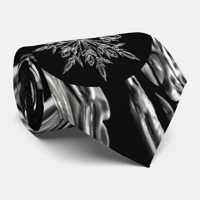 Cravate Parfait flocon de neige pour Noël (Roulé)