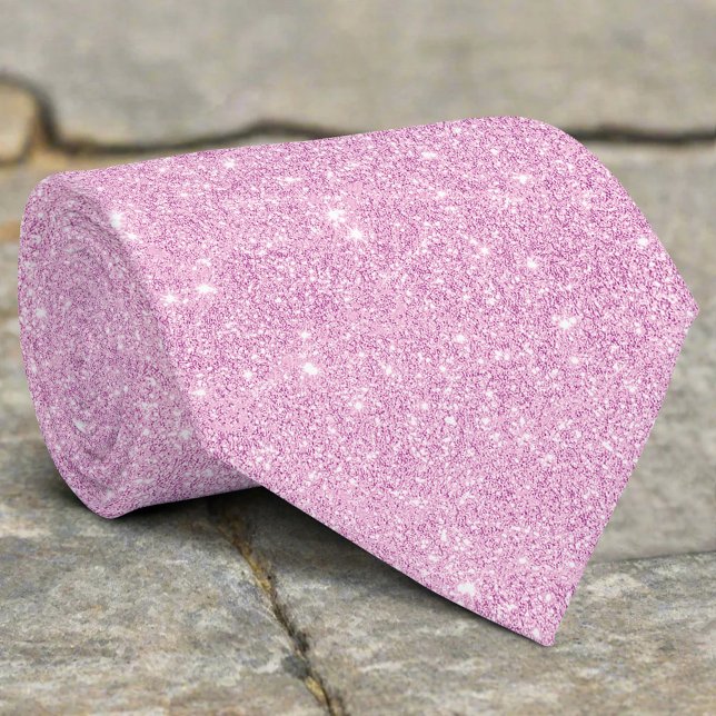 Cravate Parties scintillant argentée texture violet étince (Créateur téléchargé)