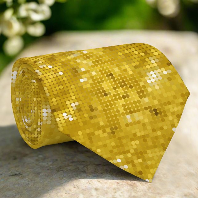 Cravate Parties scintillant d'or Texture Motif sans soudur (Créateur téléchargé)