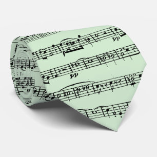 Cravate Partition Conception De Partition En Vert