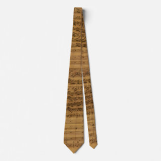 Cravate Partition vintage de Johann Sebastian Bach