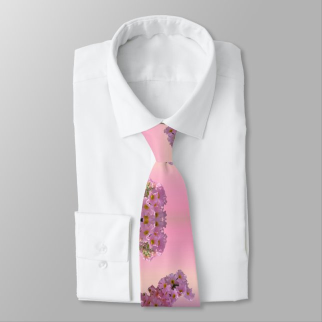 Cravate Pastel Floral (Attaché)