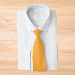 Cravate Pastel Orange Solid Color