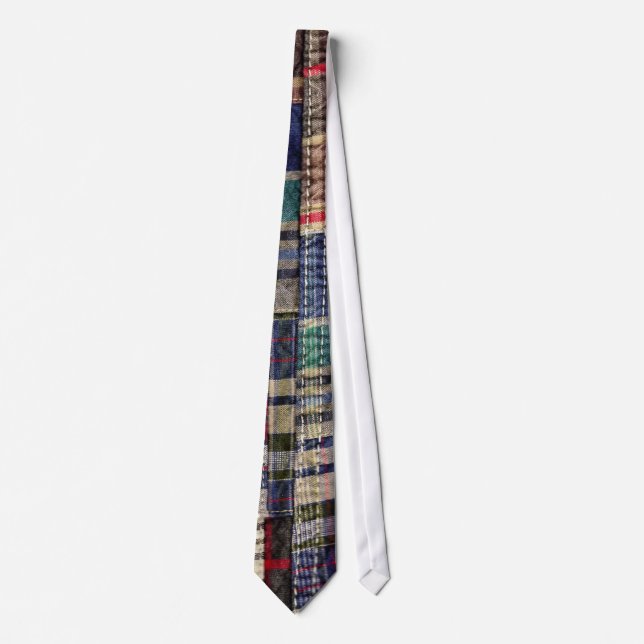 Cravate Patchwork Plaid (Devant)