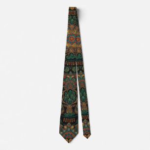 Cravate Patrimoine de chasse traditionnel et motif de cart