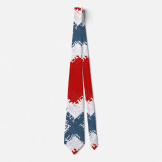 Cravate Patriotic Liberty Square Red White & Blue
