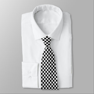 Cravate Patters de Black and White Checker