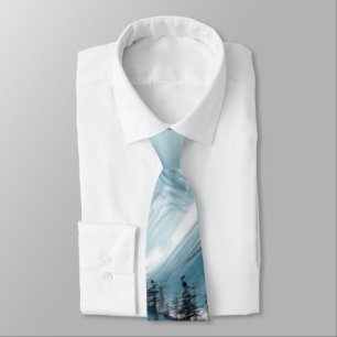 Cravate Paysage artistique chinois Peinture Chinoiserie