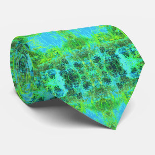 Cravate Paysage verdoyant et bleu du jardin