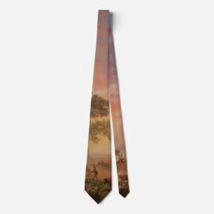 Cravate Paysage Vintage, Oregon Trail par Bierstadt