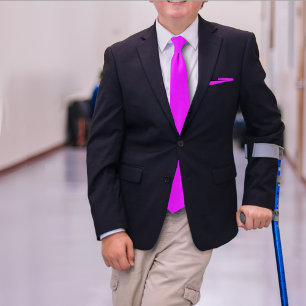 Cravate PCC Electric Violet 2 - Rose AH2015