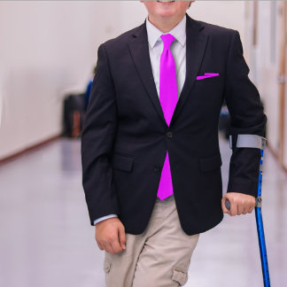 Cravate PCC Electric Violet 2 - Rose AH2015