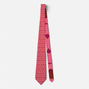 Cravate Peach Brown Art Déco Saint Valentin Cadeau