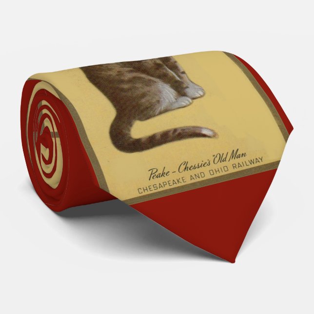 Cravate Peake, le chat tabby de Chessie (Roulé)