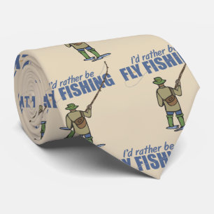 Cravate Pêche à la mouche dans Waders pêcheur Tan Beige