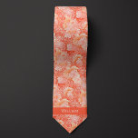 Cravate Pêche Abstraite Florale<br><div class="desc">Obtenez un look moderne et élégant avec notre Cravate floral Peach Abstrait. Le motif floral abstrait en pêche est à la fois unique et charmant.</div>