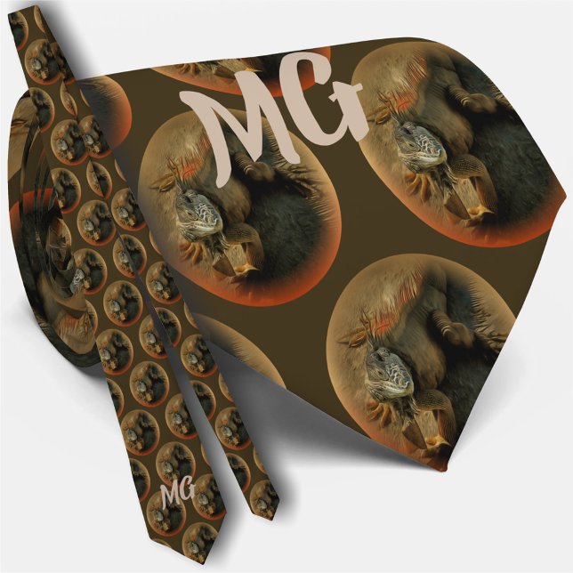Cravate Pedro l'Iguana 0768 (Créateur téléchargé)