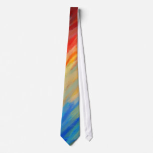 Cravate Peinture Abstraite Couleurs dynamiques #86