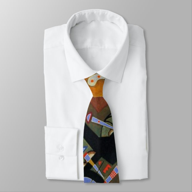 Cravate Peinture Abstraite Kandinsky (Attaché)