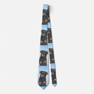 Cravate Peinture de Beauceron - Cute Original Chien Art