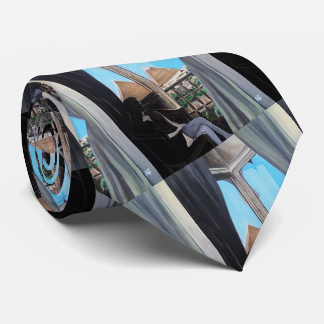 Cravate Peinture de l'hôtel Pyramisa par Alfred Fox (Roulé)