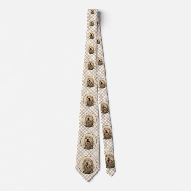 Cravate Peinture d'Otterhound - Joli art original de chien (Devant)