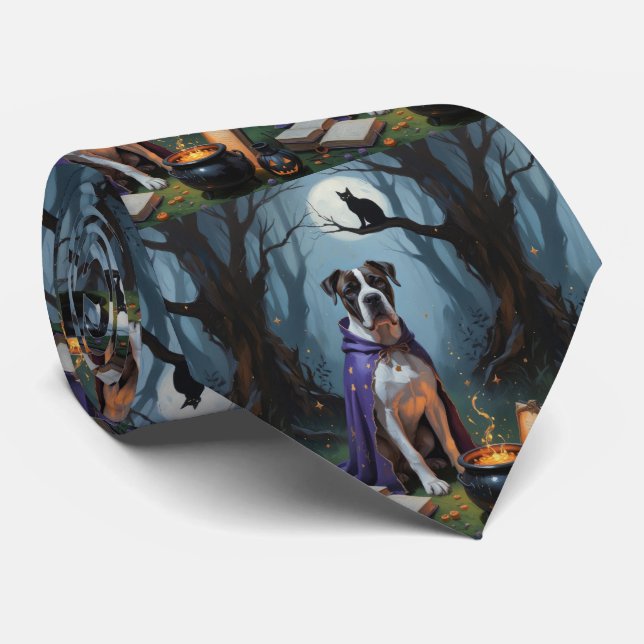 Cravate Peinture fantaisiste de chien Cane Corso pour Hall (Roulé)