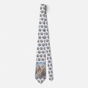 Cravate Peinture Havanaise (Argent) - Cute Original Chien