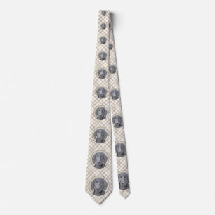 Cravate Peinture Retriever à revêtement plat - Art Chien