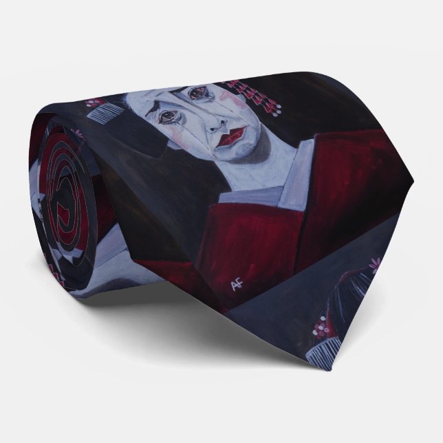 Cravate Peinture tristement belle d'Alfred Fox (Roulé)