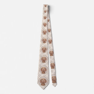 Cravate Peinture Vizsla - Joli art original chien