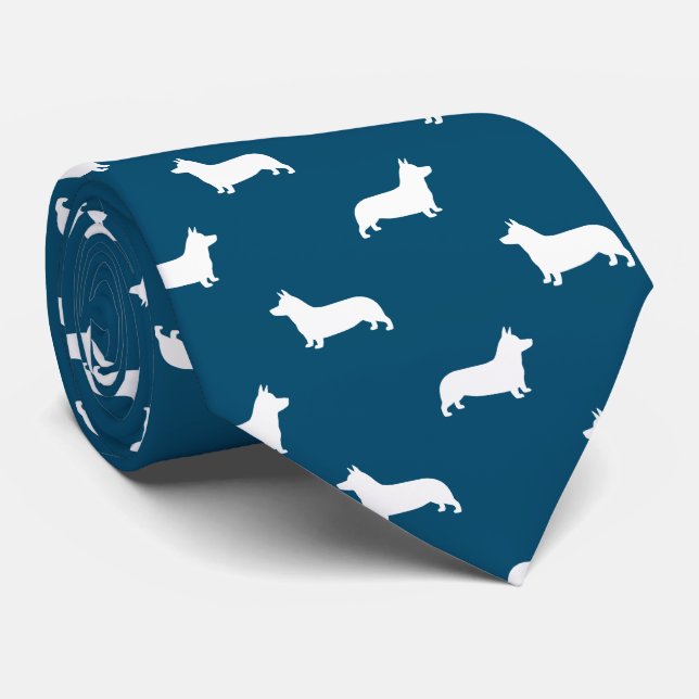 Cravate Pembroke Welsh Corgi Motif (Roulé)