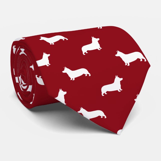 Cravate Pembroke Welsh Corgi Motif (Roulé)