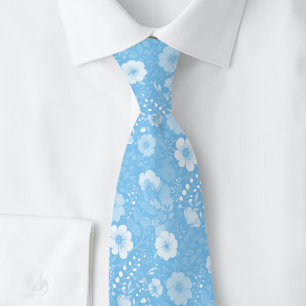 Cravate Pensées Baby Blue