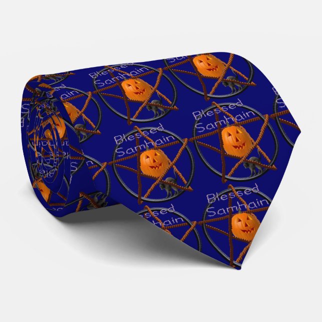 Cravate pentacle samhain (Roulé)
