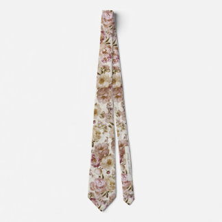 Cravate Peony Mariage rose et ivoire Nom de la conservatio