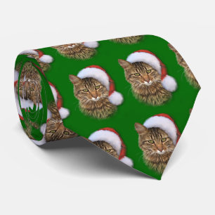 Cravate Père Noël Cat