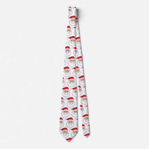 Cravate Père Noël face motif